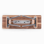 Brooks Bench // Walnut (Snow White Legs)