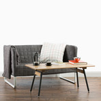 Brooks Coffee Table // White Oak (Snow White Legs)