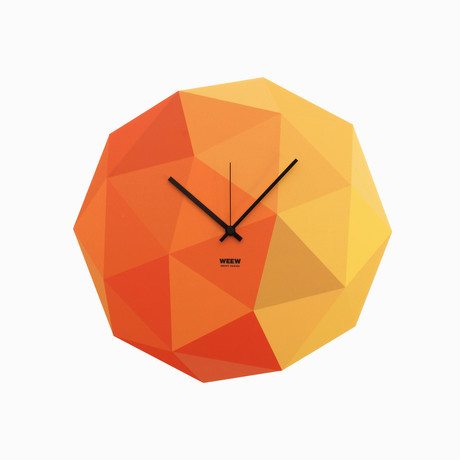 Timeshape Clock // Yellow