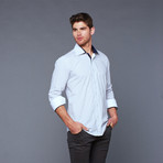 Bukino Pindot Button Down // Navy + White (M)