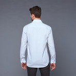 Bukino Pindot Button Down // Navy + White (M)