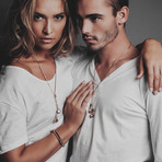 Earbud Necklace (18 Carat Yellow Gold)