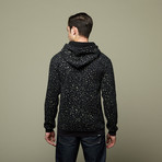 Speckle Knit Pullover // Black (L)