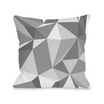 Kelsi Geometric Pillow // Gray (16"L x 16"W x 3"H)