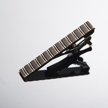 Black Textured Lines Tie Bar