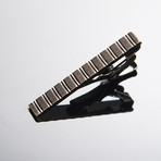 Black Textured Lines Tie Bar