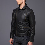 Eleven Paris // Surn Leather Jacket // Black (L)