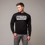 Massiv. Box Logo Sweatshirt // Black (L)