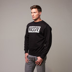 Massiv. Box Logo Sweatshirt // Black (XL)