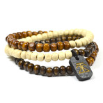 Wraparound Bracelet 3 Tone Brown