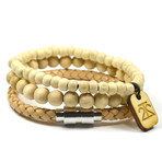 Leather Beige // 3 Pack