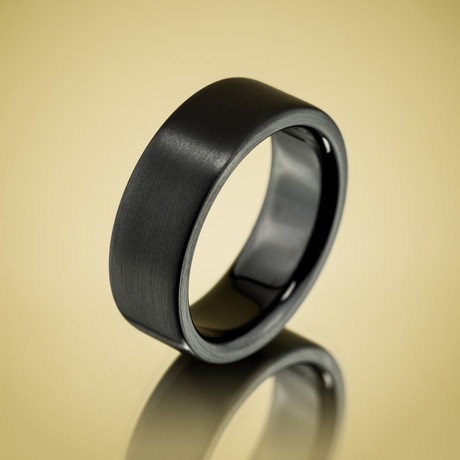 Black Zirconium Micha Ring (Size 8)