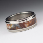 Titanium Fused Iced Bronze Koenig Ring (Size 8)