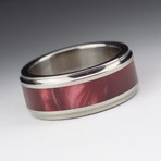 Titanium Fused Hibiscus Koenig Ring (Size 8)