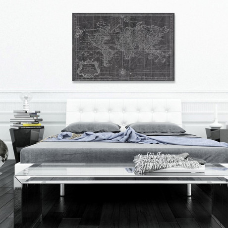 World Map // 1778 (36"W x 24"H)