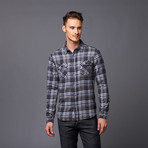 Cobain Flannel Button Up // Grey (M)
