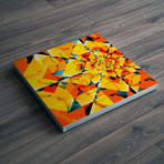 Orange Fractal Abstract (11"L x 11"W)