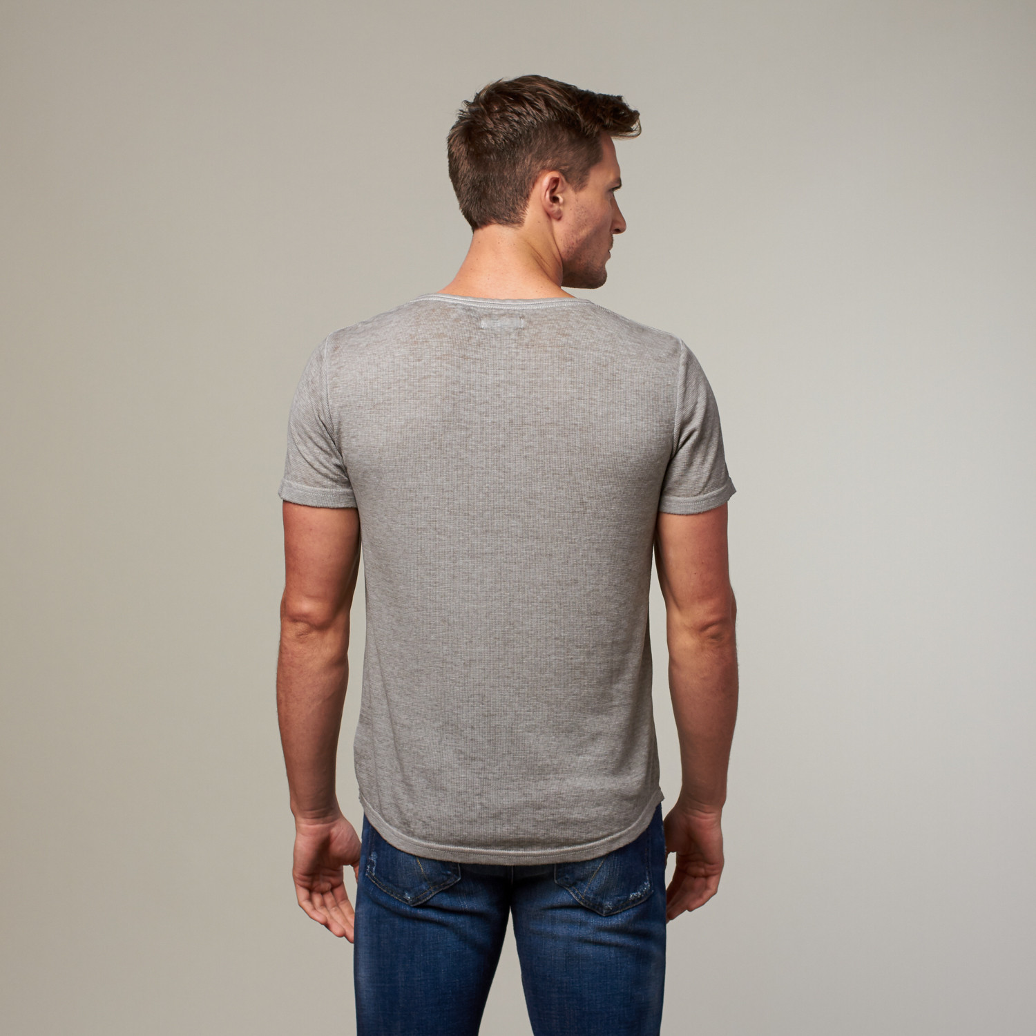 Scoop Neck Thermal Henley // Light Grey (M) - Royal Knights - Touch of ...
