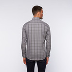 Ungaro // Button Up Dress Shirt // Black Large Plaid (XL)