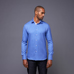 Button-Up // Blue + White Lines (XL)