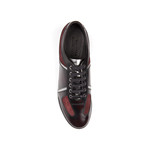 Versace Collection // Patent Leather + Suede Sneaker // Burgundy (Euro: 39)