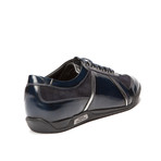 Versace Collection // Patent Leather + Suede Sneaker // Navy (Euro: 45)