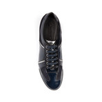 Versace Collection // Patent Leather + Suede Sneaker // Navy (Euro: 45)