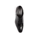 Versace Collection // Cap Toe Brogue // Black  (Euro: 39)