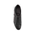 Versace Collection // Leather Sneaker // Black  (Euro: 40)