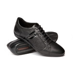 Versace Collection // Leather Sneaker // Black  (Euro: 40)