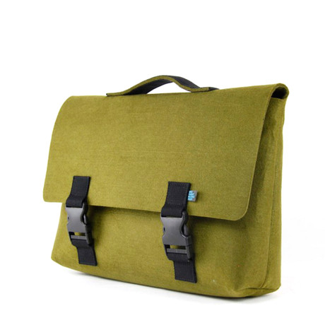 Kel Briefcase // Olive Green