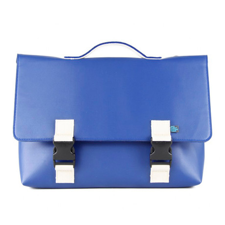 Kel Briefcase // Leather (Navy Blue)