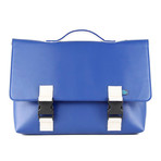 Kel Briefcase // Leather (Navy Blue)
