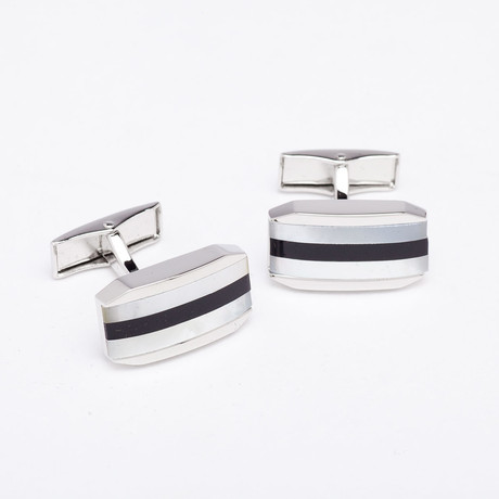 Onyx + Mother of Pearl Cufflinks