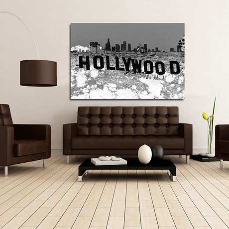 Hollywoodland Black (16"W x 24"H x 2"D)