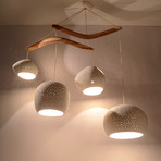 Claylight Boomerang // XL Chandelier