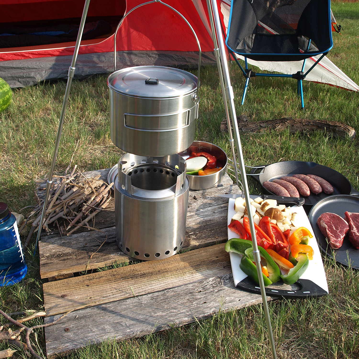Solo Stove Campfire + 2 Pot Set + Tripod - Solo Stoves - Touch of Modern