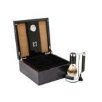 Carbon Shave Set + Humidor