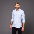 Dress Shirt // Pointsec Blue Square (S)