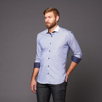 Dress Shirt // Classic Navy Stripe (S)