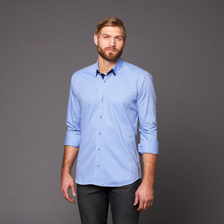 Dress Shirt // Pointsec Blue (XS)