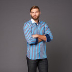 Dress Shirt // Checkmate Blue Square (XL)