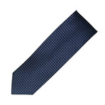 Modern Width Silk Tie // Navy Diamonds