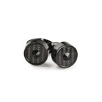 Filigree Cufflinks // Carbon Fiber Black