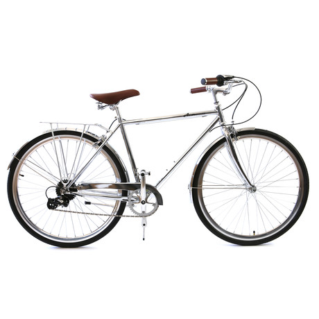 Atir Cycles // 8 Speed City Bike // Chrome (Small // 50 cm)