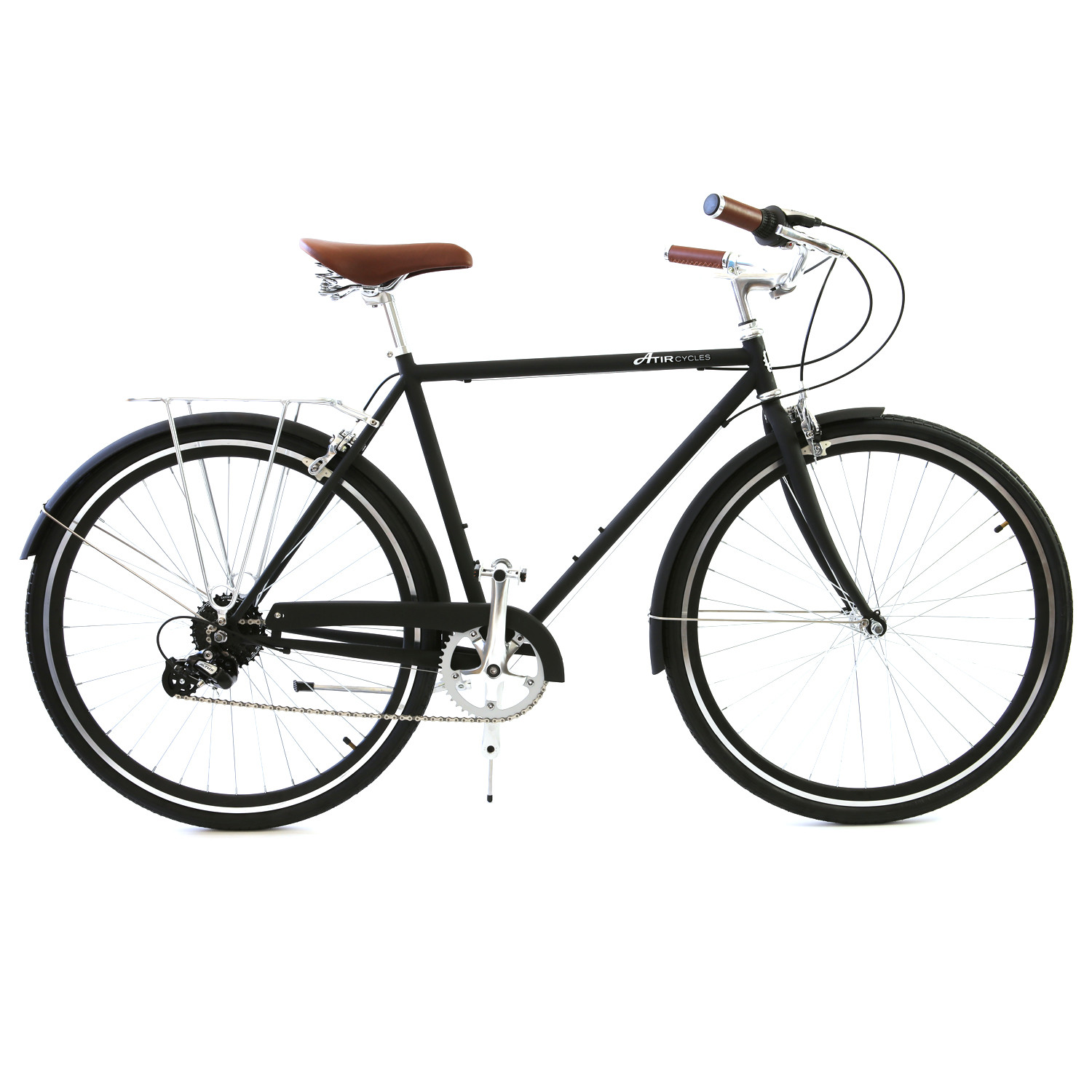 Atir Cycles // 8 Speed City Bike // Matte Black (Small // 50 cm) - Atir ...