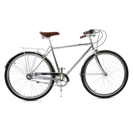 Atir Cycles // 3 Speed City Bike // Chrome (Small // 50 cm)