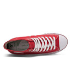 Center High Top // Red + White (US: 12)