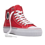 Center High Top // Red + White (US: 8.5)