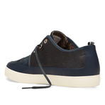 Leather Perkins Lace-Up Sneaker // Navy (US: 8.5)